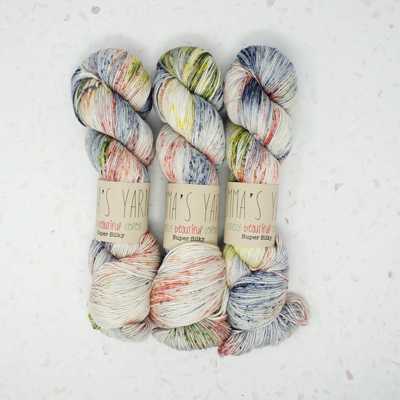 What is Merino Yarn? Photo shows Emma's Yarn Super Silky which contains Merino Wool and Silk | Yarn Worx