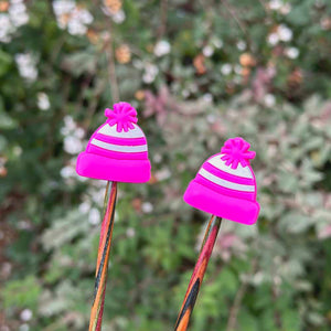 Stitch Stoppers - Pink Bobble Hats | Yarn Worx