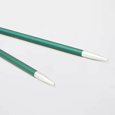 KnitPro - Zing Aluminium Interchangeable Circular Needle Tips - Short 4" shown in size 3.25mm | Yarn Worx