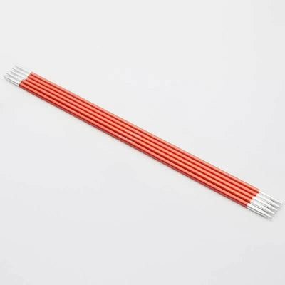 KnitPro - Zing Aluminium Double Pointed Needles - 6" / 15cm shown in size 2.75mm with SKU 47004 | Yarn Worx