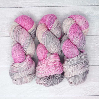Market Town Yarns - Squishy Sock - Squishy DK - Silky 4-ply - Silky DK Yarn - 100g in colourway Pink Elephant | Yarn Worx