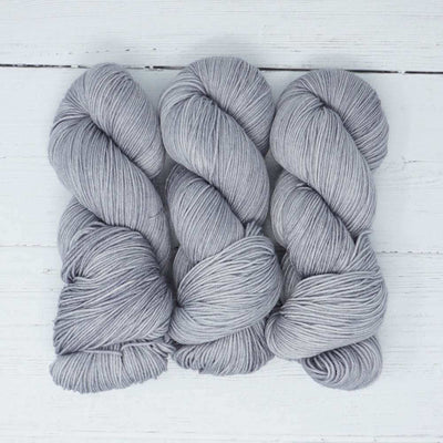 Market Town Yarns - Squishy Sock - Squishy DK - Silky 4-ply - Silky DK Yarn - 100g in colourway Silver Ghost | Yarn Worx