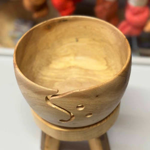 Spalted Sycamore Yarn Bowl - Hand Turned | Yarn Worx