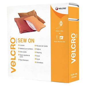 VELCRO® Brand - 20mm Sew on Fabric Tape - Sold by the half metre - Various Colours | Yarn Worx