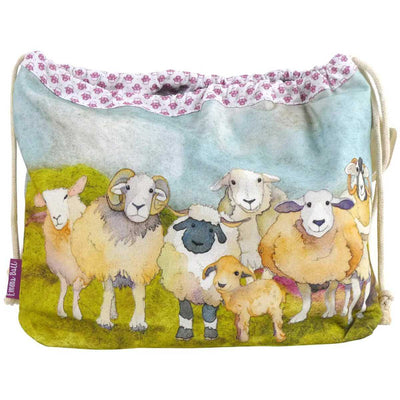 Emma Ball - Felted Sheep Drawstring Bag | Yarn Worx