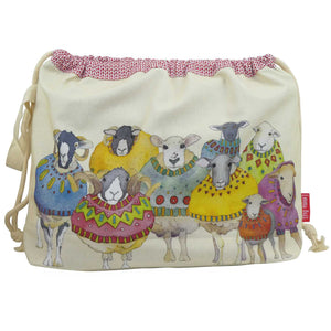 Emma Ball - Sheep in Sweaters Drawstring Bag