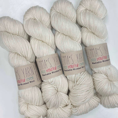 Emma's Yarn - Washable Worsted Wool - 100g - Whisper | Yarn Worx