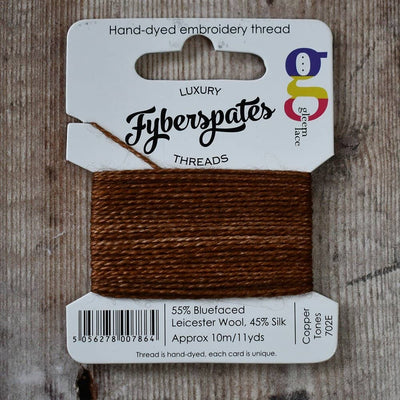 Fyberspates Gleem Embroidery Thread - Copper Tones 702E | Yarn Worx