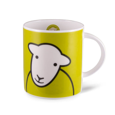 Herdy Hello Mug - shown in Green colour  | Yarn Worx