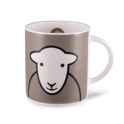 Herdy Hello Mug - shown in Grey colour  | Yarn Worx