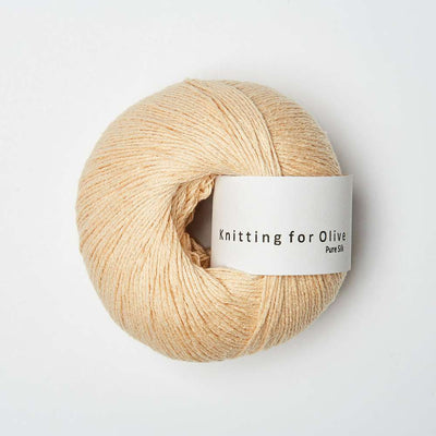 Knitting for Olive - Pure Silk - 50g - Soft Peach | Yarn Worx
