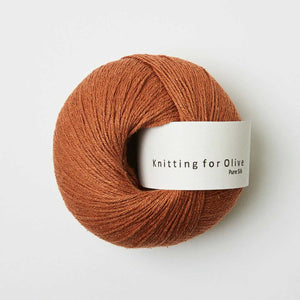Knitting for Olive - Pure Silk - 50g - Cardamom | Yarn Worx