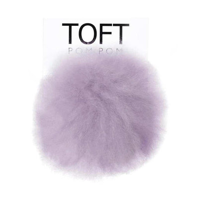 Toft Alpaca Interchangeable Pom Pom in Violet | Yarn Worx