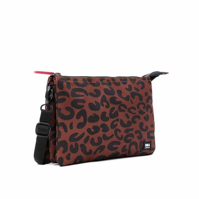 ROKA London - Carnaby XL Crossbody Bag in Scarlet Leopard | Yarn Worx
