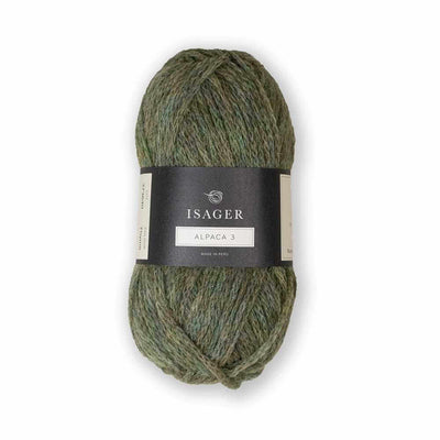 Isager - Alpaca 3 - 50g shown in colourway Thyme | Yarn Worx