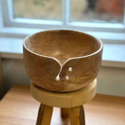 Ash Wood Yarn Bowl - Hand Turned | Yarn Worx