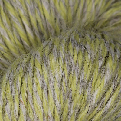 Baa Ram Ewe British Breeds DK - 100g shown in colourway 411 Faded Yellow | Yarn Worx