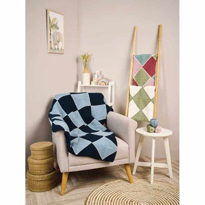 Rowan - Every Baby Blanket Pattern Book showing the Bam blanket | Yarn Worx