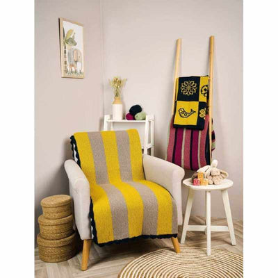 Rowan - Every Baby Blanket Pattern Book showing the Beep blanket | Yarn Worx