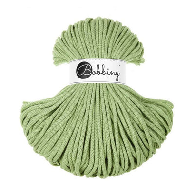 Bobbiny Braided Cotton Cord - Premium 5mm - Matcha | Yarn Worx