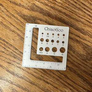 ChiaoGoo - Needle & Swatch Gauge | Yarn Worx