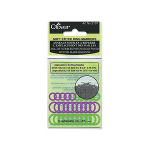 Clover - Soft Ring Stitch Markers | Yarn Worx