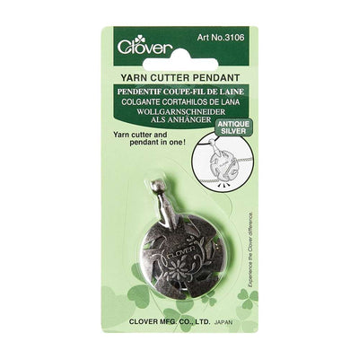 Clover - Yarn Cutter Pendant - Antique Silver | Yarn Worx
