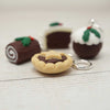 Handmade Polymer Clay Stitch Marker / Progress Keeper - Mince Pie | Yarn Worx