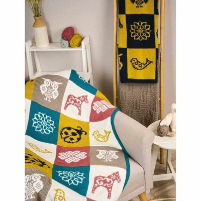 Rowan - Every Baby Blanket Pattern Book showing the Drip blanket | Yarn Worx