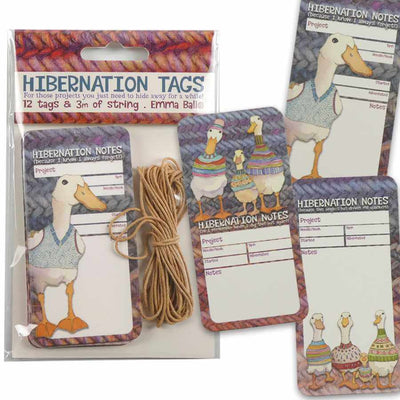 Emma Ball - Dapper Ducks Hibernation Tags (pack of 12) | Yarn Worx