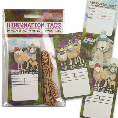 Emma Ball - Happy Sheep Hibernation Tags (pack of 12) | Yarn Worx