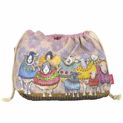 Emma Ball - Sheep in Sweaters Drawstring Bag v2 | Yarn Worx