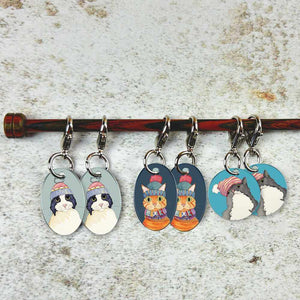 Emma Ball - 6 x Cats in Hats Crochet Stitch Markers | Yarn Worx
