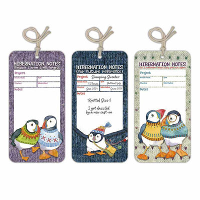 Emma Ball - Woolly Puffins Hibernation Tags (pack of 12) | Yarn Worx