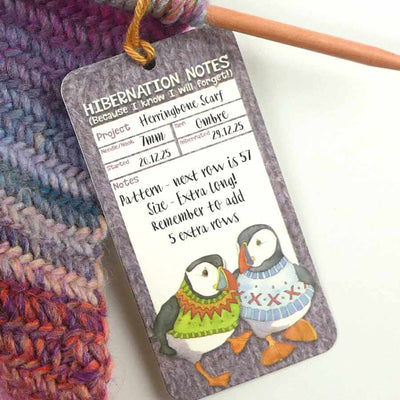 Emma Ball - Woolly Puffins Hibernation Tags (pack of 12) | Yarn Worx