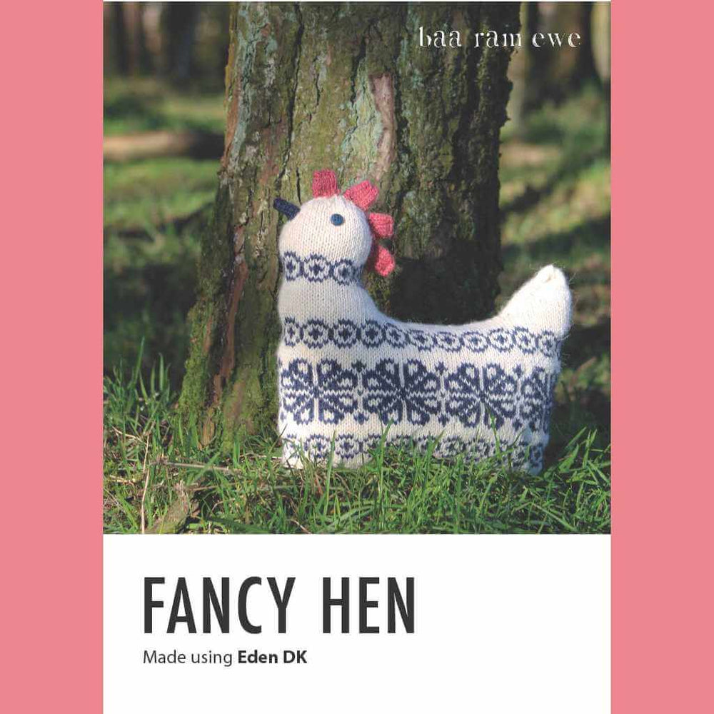 Fancy Hen Knitting Pattern by Baa Ram Ewe Printed Booklet Yarn Worx — free download