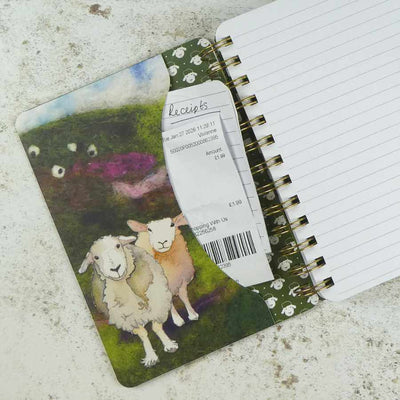 Emma Ball - Felted Sheep Medium WIRO Notebook with Pockets | Yarn Worx