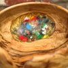 Wood & Resin Handmade Yarn Bowl with 3D printer filament | Market Town Yarns