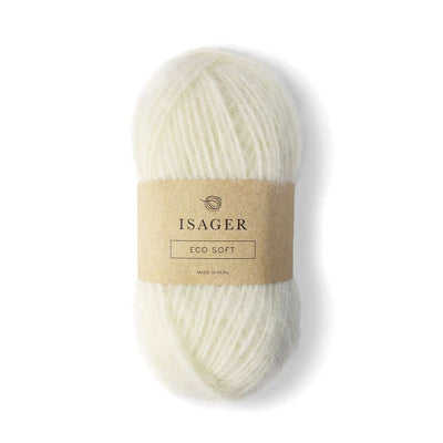 Isager - Soft (formerly Eco Soft) - 50g shown in colour E0 | Yarn Worx
