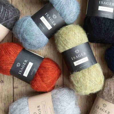 Isager - Soft Fine - 25g shown in multiple colours | Yarn Worx
