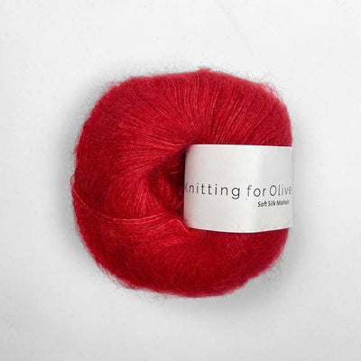 Knitting for Olive - Soft Silk Mohair - 25g - Red Currant | Yarn Worx