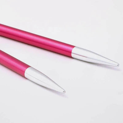 KnitPro - Zing Aluminium Interchangeable Circular Needle Tips - Short 4" shown in size 5mm | Yarn Worx