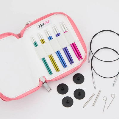 KnitPro Zing Starter Special Interchangeable Needle Set 4 inch / 10cm | Yarn Worx