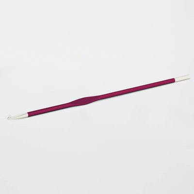 KnitPro - Zing Aluminium Single Pointed Crochet Hook - shown in  size 6mm | Yarn Worx