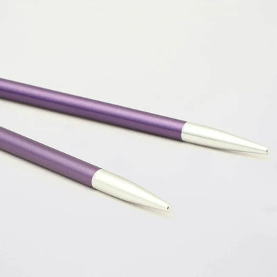 KnitPro - Zing Aluminium Interchangeable Circular Needle Tips - Regular 5" shown in size 3.75mm | Yarn Worx