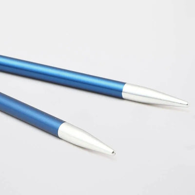 KnitPro - Zing Aluminium Interchangeable Circular Needle Tips - Regular 5" shown in size 4mm | Yarn Worx