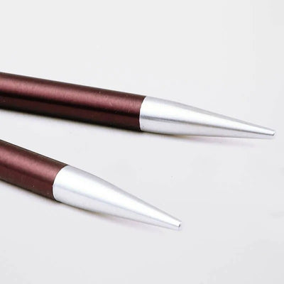 KnitPro - Zing Aluminium Interchangeable Circular Needle Tips - Regular 5" shown in size 6mm | Yarn Worx