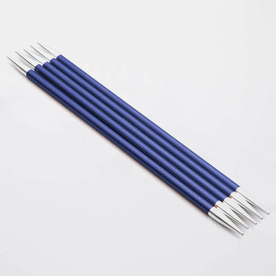 KnitPro - Zing Aluminium Double Pointed Needles - 6" / 15cm shown in size 4mm with SKU 47009 | Yarn Worx