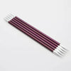KnitPro - Zing Aluminium Double Pointed Needles - 6" / 15cm shown in size 6mm with SKU 47013 | Yarn Worx
