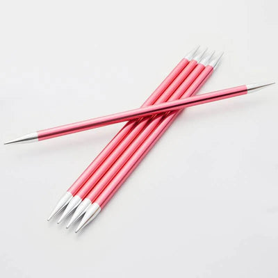 KnitPro - Zing Aluminium Double Pointed Needles - 6" / 15cm | Yarn Worx